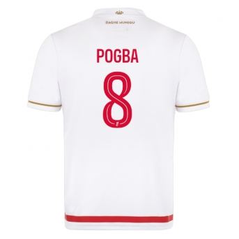 AS Monaco Paul Pogba #8 Maglia Gara Casa Repliche 2025-26 Maniche Corte